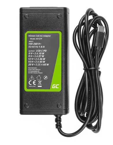 Green Cell Charger USB-C 65W
